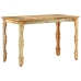 Mesa de comedor de madera maciza reciclada 120x60x76 cm