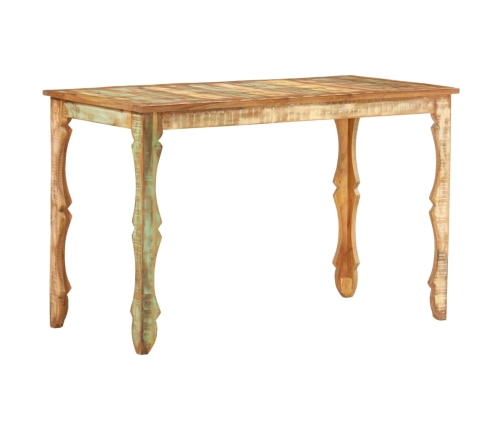 Mesa de comedor de madera maciza reciclada 120x60x76 cm