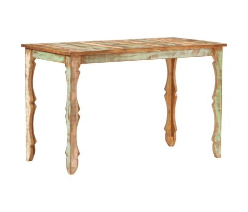 Mesa de comedor de madera maciza reciclada 120x60x76 cm