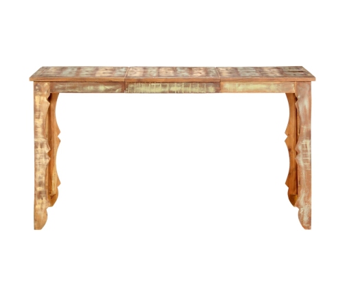 Mesa de comedor de madera maciza reciclada 140x70x76 cm