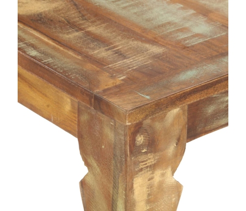 Mesa de comedor de madera maciza reciclada 140x70x76 cm