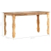 Mesa de comedor de madera maciza reciclada 140x70x76 cm