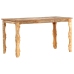 Mesa de comedor de madera maciza reciclada 140x70x76 cm