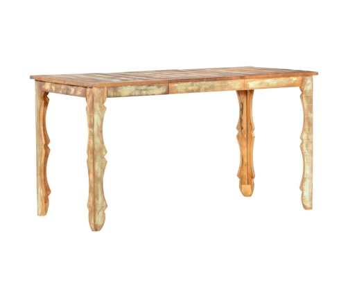 Mesa de comedor de madera maciza reciclada 140x70x76 cm