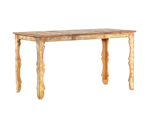 Mesa de comedor de madera maciza reciclada 140x70x76 cm