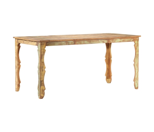 Mesa de comedor de madera maciza reciclada 160x80x76 cm