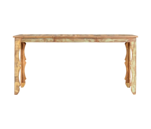 Mesa de comedor de madera maciza reciclada 160x80x76 cm