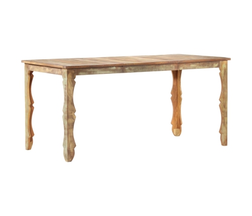 Mesa de comedor de madera maciza reciclada 160x80x76 cm