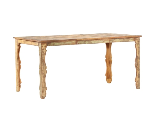 Mesa de comedor de madera maciza reciclada 160x80x76 cm