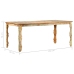 Mesa de comedor de madera maciza reciclada 180x90x76 cm