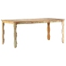 Mesa de comedor de madera maciza reciclada 180x90x76 cm