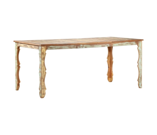 Mesa de comedor de madera maciza reciclada 180x90x76 cm