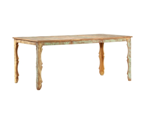 Mesa de comedor de madera maciza reciclada 180x90x76 cm