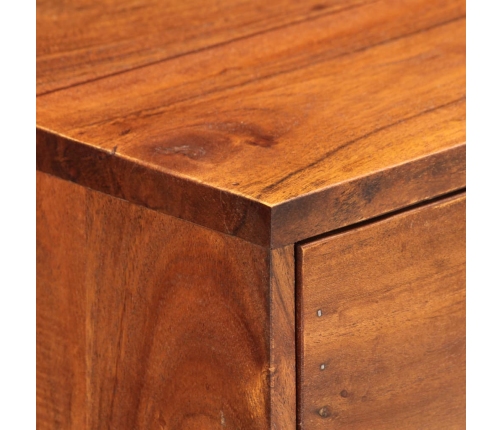 Mesa consola de madera maciza de acacia 100x35x76 cm