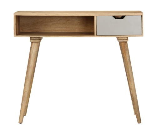 Mesa consola de madera maciza de mango 89x44x76 cm