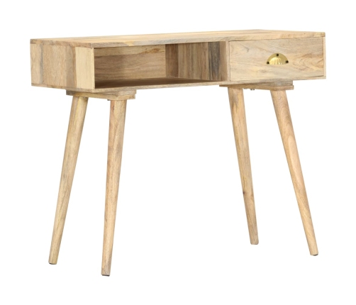 Mesa consola de madera maciza de mango 90x45x75 cm