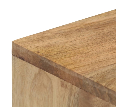 Mesa consola de madera maciza de mango 90x45x75 cm