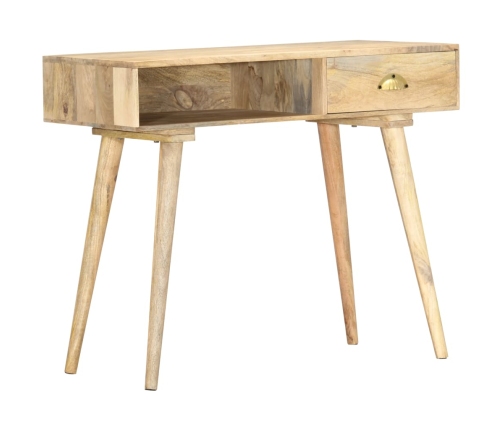 Mesa consola de madera maciza de mango 90x45x75 cm