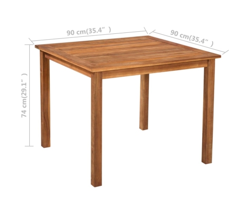 Set de comedor de jardín 5 pzas ratán sintético negro y marrón