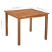 Set de comedor de jardín 5 pzas ratán sintético negro y marrón