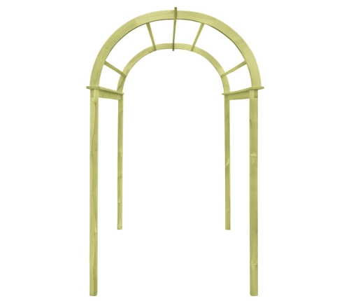 Arco enrejado de madera de pino impregnada 125x150x235 cm