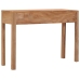 Mesa consola de madera maciza de teca 110x35x75 cm