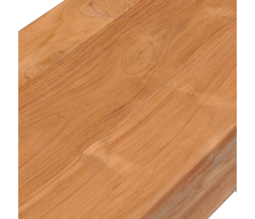 Mesa consola de madera maciza de teca 110x35x75 cm