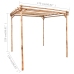 Pérgola de bambú 170x170x220 cm