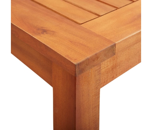 Set comedor de jardín 5 pzas y cojines madera maciza de acacia