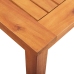Set comedor de jardín 5 pzas y cojines madera maciza de acacia