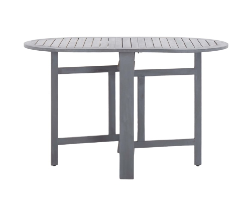 Juego de comedor de jardín 5 pzas madera maciza de acacia gris
