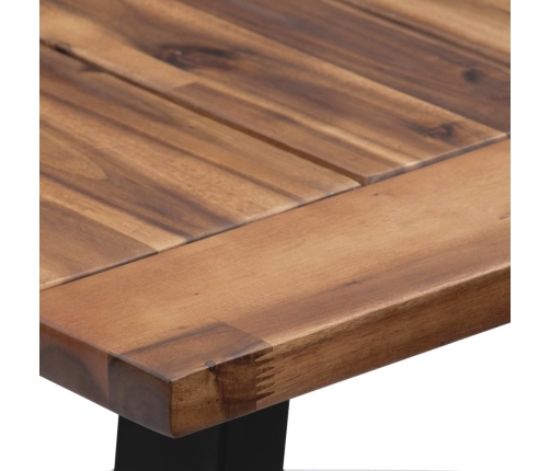 Mesa de comedor madera maciza de acacia 180x90 cm