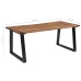 Mesa de comedor madera maciza de acacia 180x90 cm