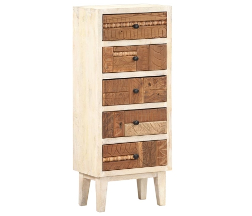 Cajonera de madera maciza reciclada 45x30x105 cm