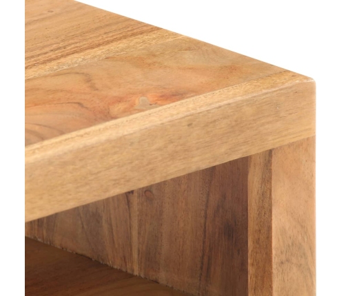 Mesa de centro de madera maciza de acacia 90x45x40cm