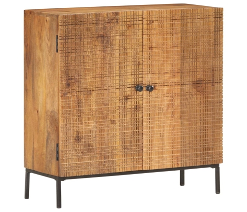 Aparador de madera maciza de mango 75x30x75 cm