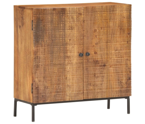 Aparador de madera maciza de mango 75x30x75 cm