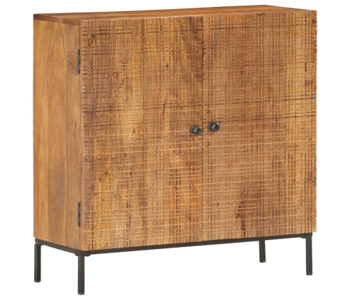 Aparador de madera maciza de mango 75x30x75 cm