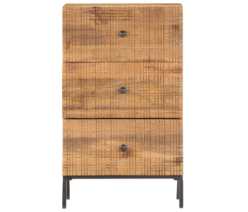 Aparador de madera maciza de mango 45x30x75 cm