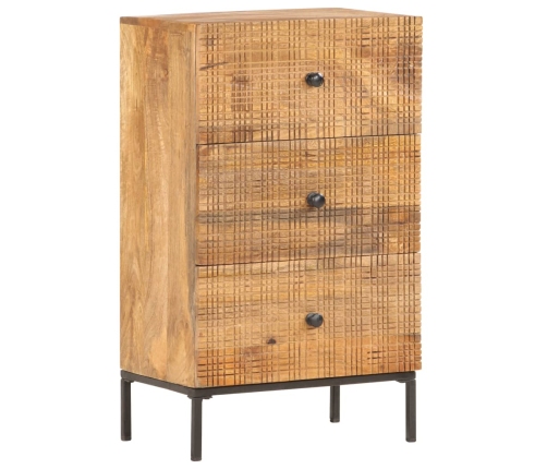 Aparador de madera maciza de mango 45x30x75 cm