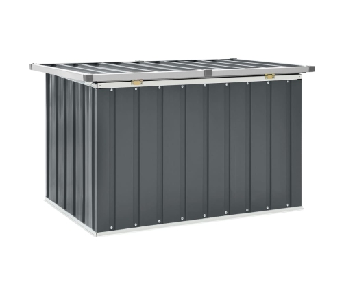 vidaXL Caja de almacenaje para jardín gris 109x67x65 cm