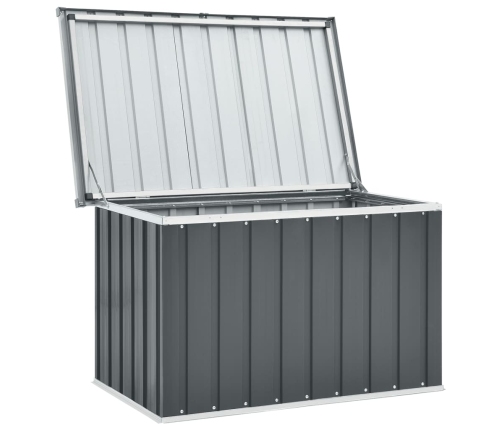 vidaXL Caja de almacenaje para jardín gris 109x67x65 cm