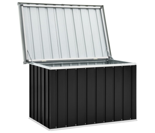 vidaXL Caja de almacenaje para jardín gris antracita 109x67x65 cm