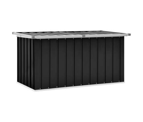 Caja de almacenaje para jardín gris antracita 129x67x65 cm