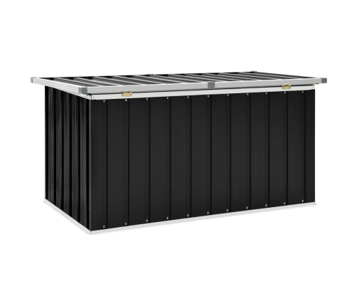 Caja de almacenaje para jardín gris antracita 129x67x65 cm