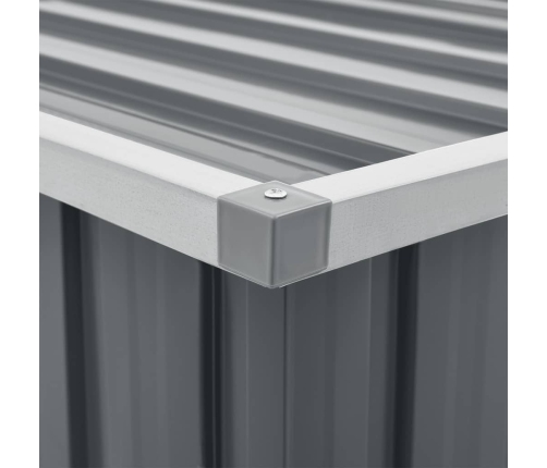 vidaXL Caja de almacenaje para jardín gris 149x99x93 cm