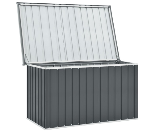 vidaXL Caja de almacenaje para jardín gris 149x99x93 cm