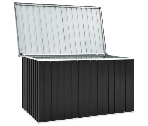 vidaXL Caja de almacenaje para jardín gris antracita 171x99x93 cm