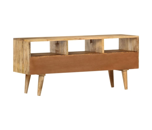 Mueble para TV de madera maciza de mango 110x36x50 cm