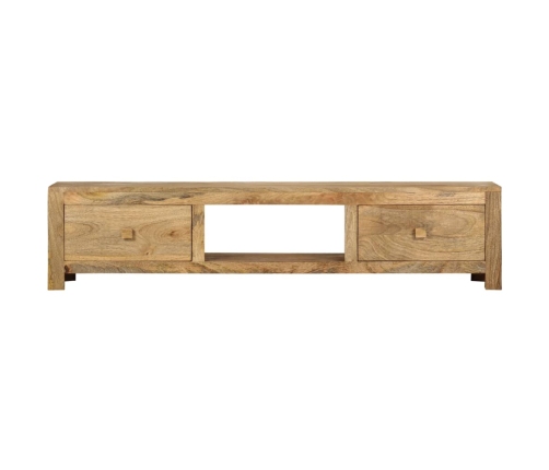 Mueble para TV de madera maciza de mango 140x30x32 cm